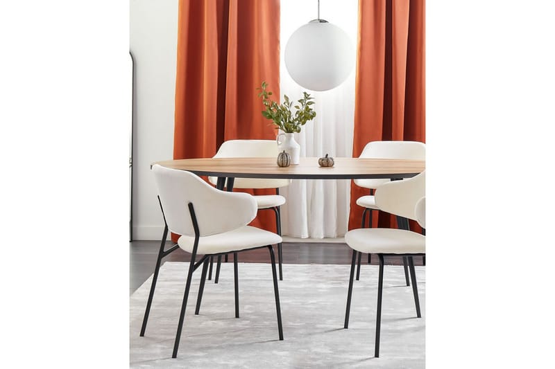 Setti, 2 ruokatuolia Kenai - Beige, musta - Huonekalut - Tuoli & nojatuoli - Ruokapöydän tuolit