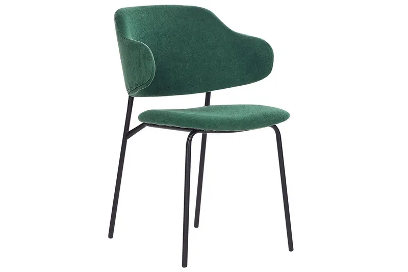 Setti, 2 ruokatuolia Kenai - Vihreä, musta - Huonekalut - Tuoli & nojatuoli - Ruokapöydän tuolit