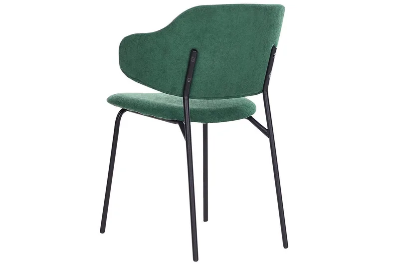 Setti, 2 ruokatuolia Kenai - Vihreä, musta - Huonekalut - Tuoli & nojatuoli - Ruokapöydän tuolit
