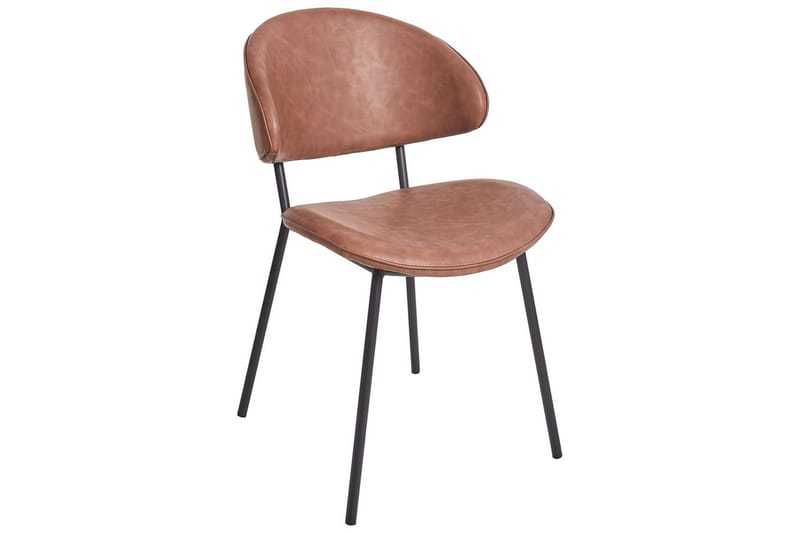 Setti, 2 ruokatuolia Kiana - Ruskea, Musta - Huonekalut - Tuoli & nojatuoli - Ruokapöydän tuolit