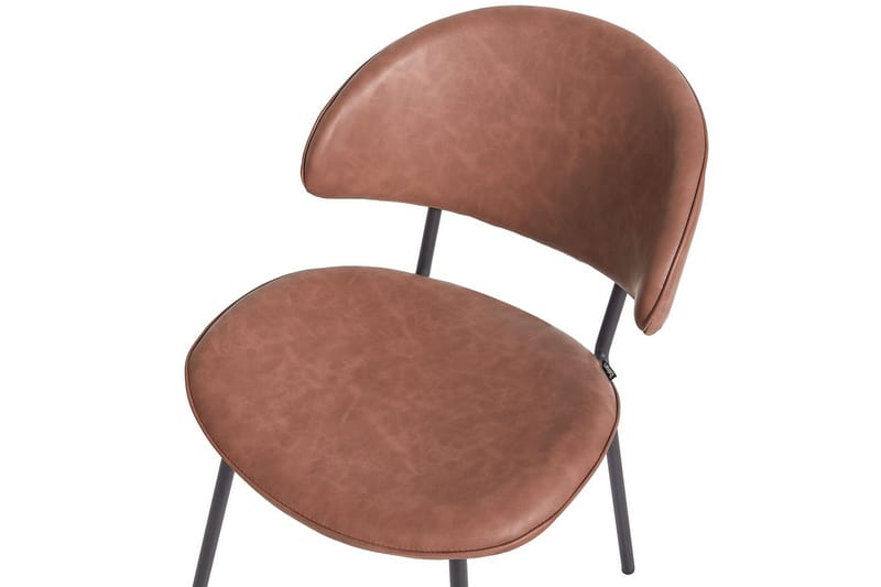 Setti, 2 ruokatuolia Kiana - Ruskea, Musta - Huonekalut - Tuoli & nojatuoli - Ruokapöydän tuolit