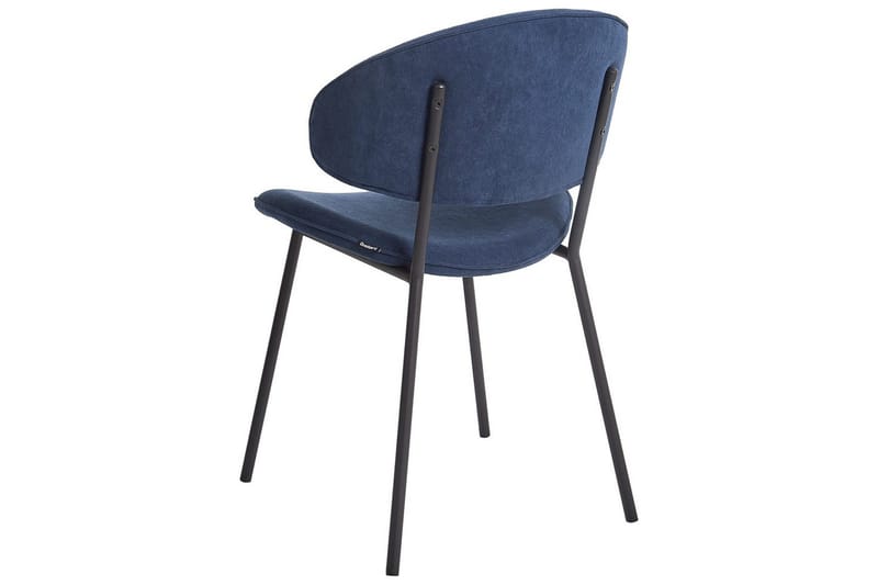 Setti, 2 ruokatuolia Kiana - Sininen, Musta - Huonekalut - Tuoli & nojatuoli - Ruokapöydän tuolit