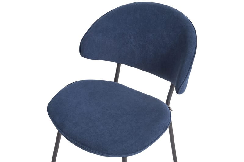 Setti, 2 ruokatuolia Kiana - Sininen, Musta - Huonekalut - Tuoli & nojatuoli - Ruokapöydän tuolit