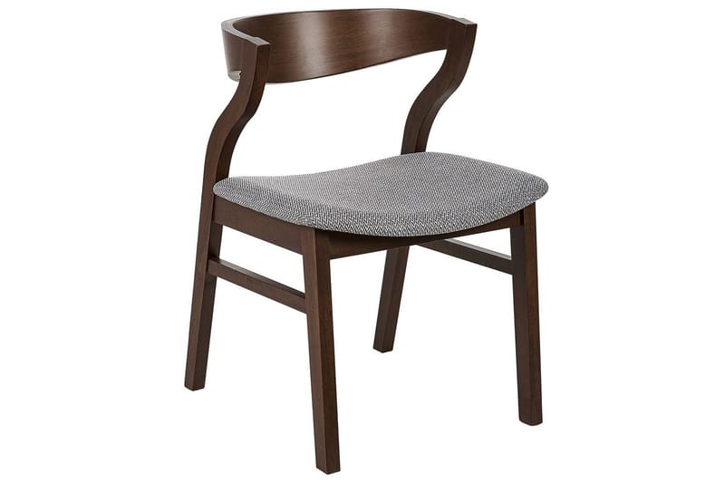 Setti, 2 ruokatuolia Maroa - Harmaa, tumma puu, Harmaa, Tumma puu - Huonekalut - Tuoli & nojatuoli - Ruokapöydän tuolit