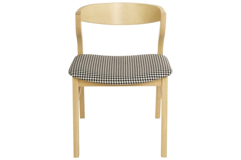 Setti, 2 ruokatuolia Maroa - Vaaleaa puuta, musta, valkoinen, Vaalea puu, musta, valkoinen - Huonekalut - Tuoli & nojatuoli - Ruokapöydän tuolit