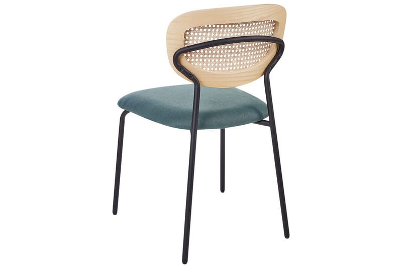 Setti, 2 ruokatuolia Mayetta - Luonnonväri, sininen, musta - Huonekalut - Tuoli & nojatuoli - Ruokapöydän tuolit
