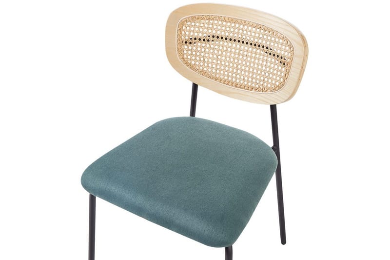 Setti, 2 ruokatuolia Mayetta - Luonnonväri, sininen, musta - Huonekalut - Tuoli & nojatuoli - Ruokapöydän tuolit