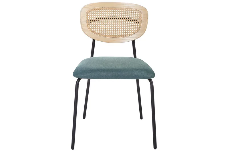 Setti, 2 ruokatuolia Mayetta - Luonnonväri, sininen, musta - Huonekalut - Tuoli & nojatuoli - Ruokapöydän tuolit
