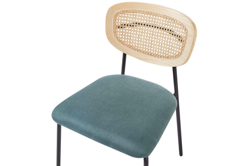 Setti, 2 ruokatuolia Mayetta - Luonnonväri, sininen, musta - Huonekalut - Tuoli & nojatuoli - Ruokapöydän tuolit