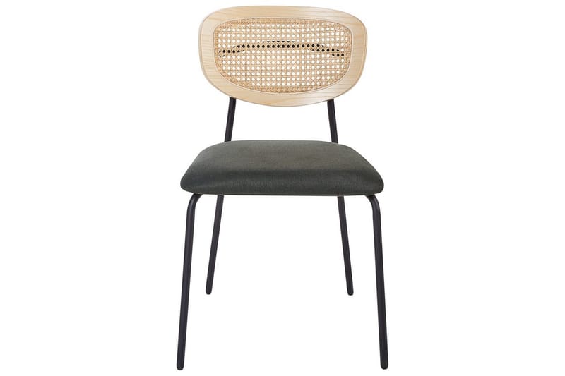 Setti, 2 ruokatuolia Mayetta - Luonnonväri, vihreä, musta - Huonekalut - Tuoli & nojatuoli - Ruokapöydän tuolit