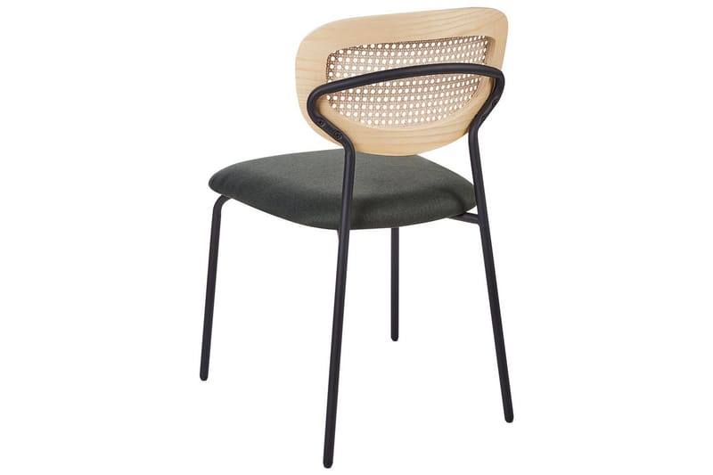 Setti, 2 ruokatuolia Mayetta - Luonnonväri, vihreä, musta - Huonekalut - Tuoli & nojatuoli - Ruokapöydän tuolit