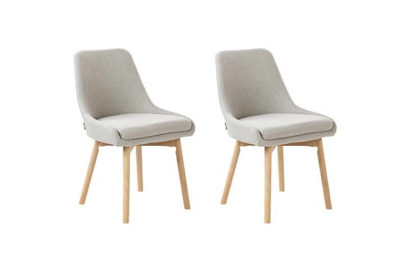 Setti, 2 ruokatuolia Melfort, Harmaa, vaalea puu