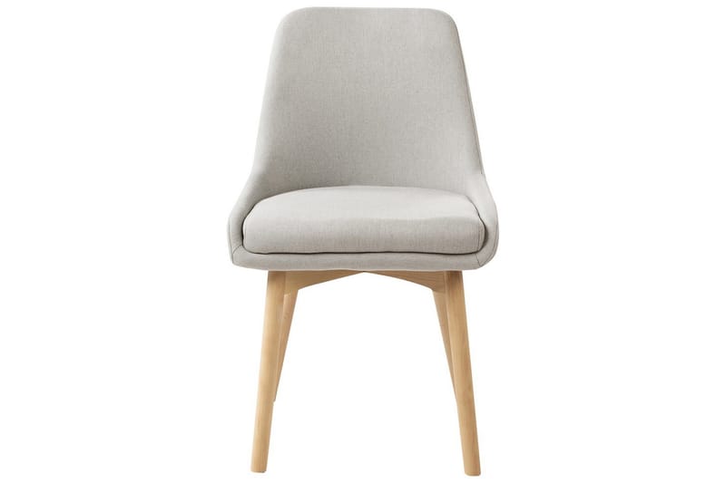 Setti, 2 ruokatuolia Melfort - Harmaa, vaalea puu - Huonekalut - Tuoli & nojatuoli - Ruokapöydän tuolit