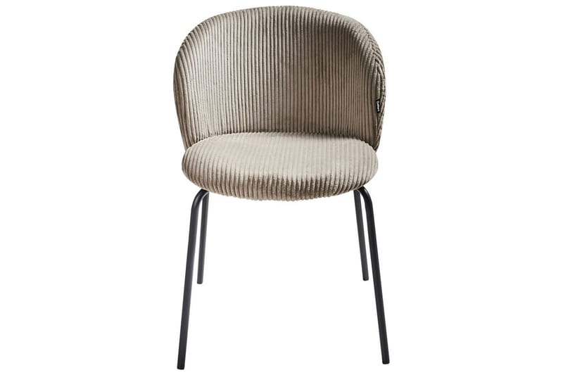 Setti, 2 ruokatuolia Miles - Beige, musta - Huonekalut - Tuoli & nojatuoli - Ruokapöydän tuolit