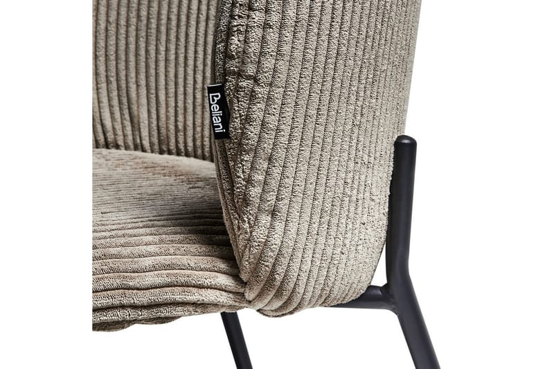 Setti, 2 ruokatuolia Miles - Beige, musta - Huonekalut - Tuoli & nojatuoli - Ruokapöydän tuolit