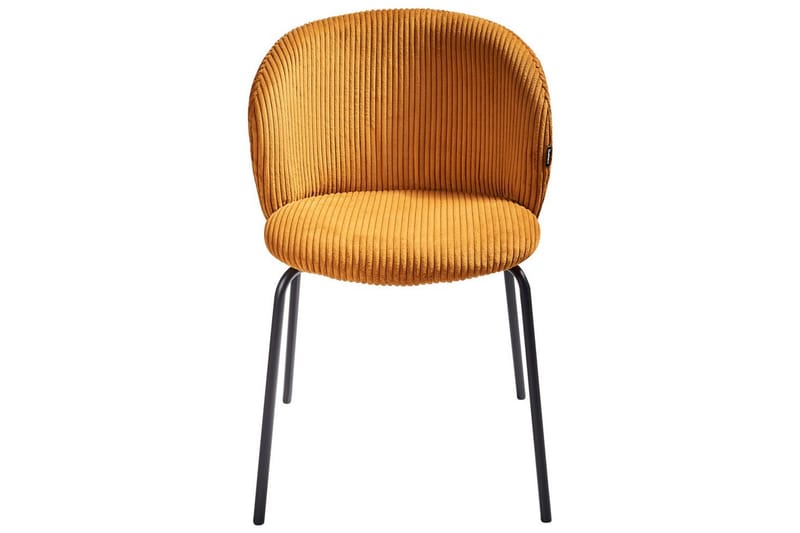 Setti, 2 ruokatuolia Miles - Oranssi, musta - Huonekalut - Tuoli & nojatuoli - Ruokapöydän tuolit