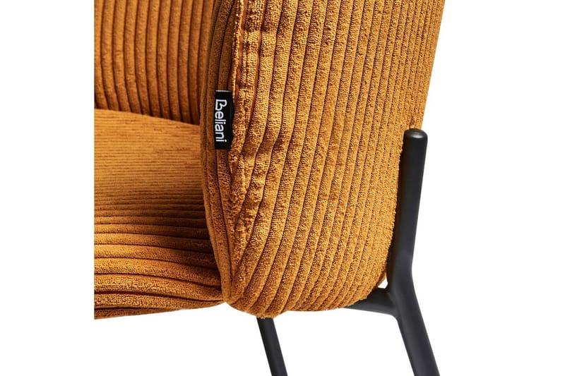 Setti, 2 ruokatuolia Miles - Oranssi, musta - Huonekalut - Tuoli & nojatuoli - Ruokapöydän tuolit