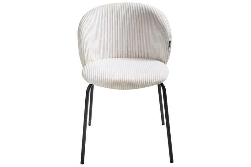 Setti, 2 ruokatuolia Miles - Valkoinen, Musta - Huonekalut - Tuoli & nojatuoli - Ruokapöydän tuolit