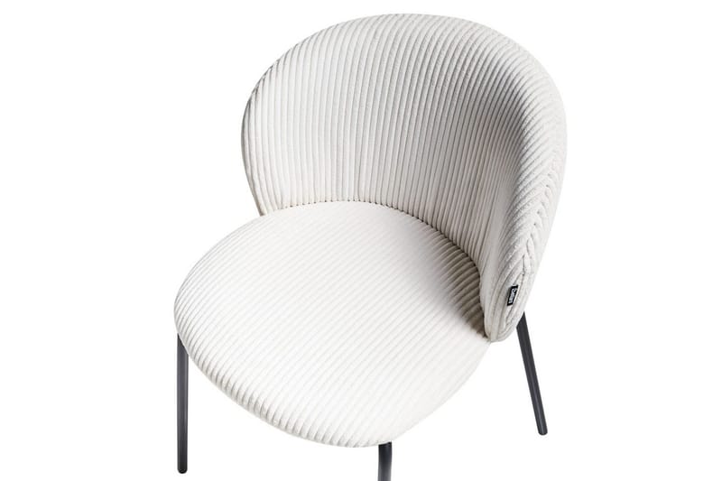 Setti, 2 ruokatuolia Miles - Valkoinen, Musta - Huonekalut - Tuoli & nojatuoli - Ruokapöydän tuolit