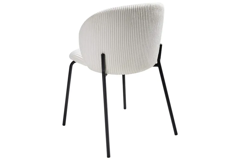 Setti, 2 ruokatuolia Miles - Valkoinen, Musta - Huonekalut - Tuoli & nojatuoli - Ruokapöydän tuolit