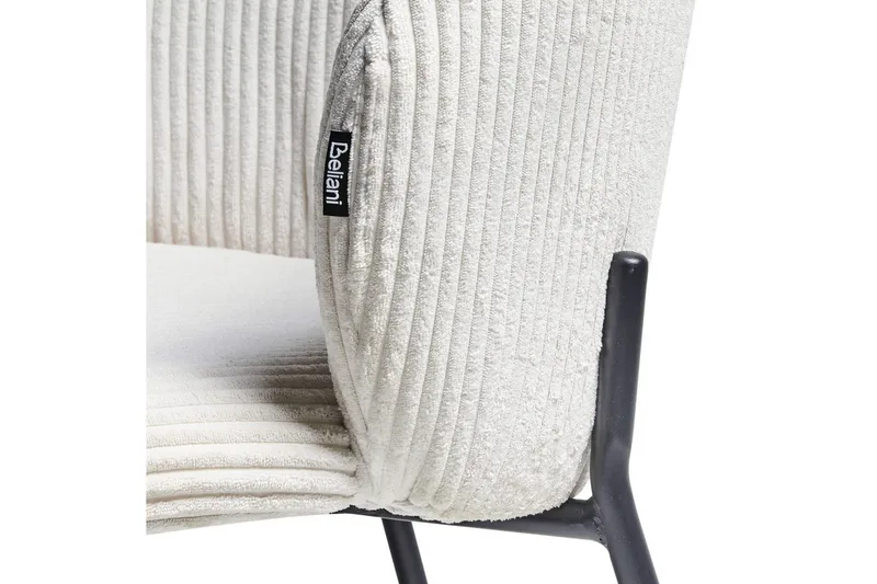 Setti, 2 ruokatuolia Miles - Valkoinen, Musta - Huonekalut - Tuoli & nojatuoli - Ruokapöydän tuolit