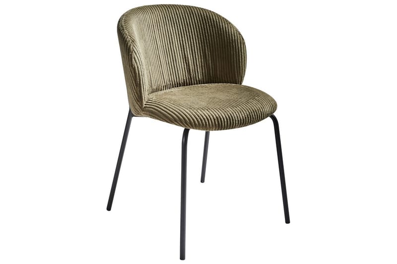 Setti, 2 ruokatuolia Miles - Vihreä, musta - Huonekalut - Tuoli & nojatuoli - Ruokapöydän tuolit