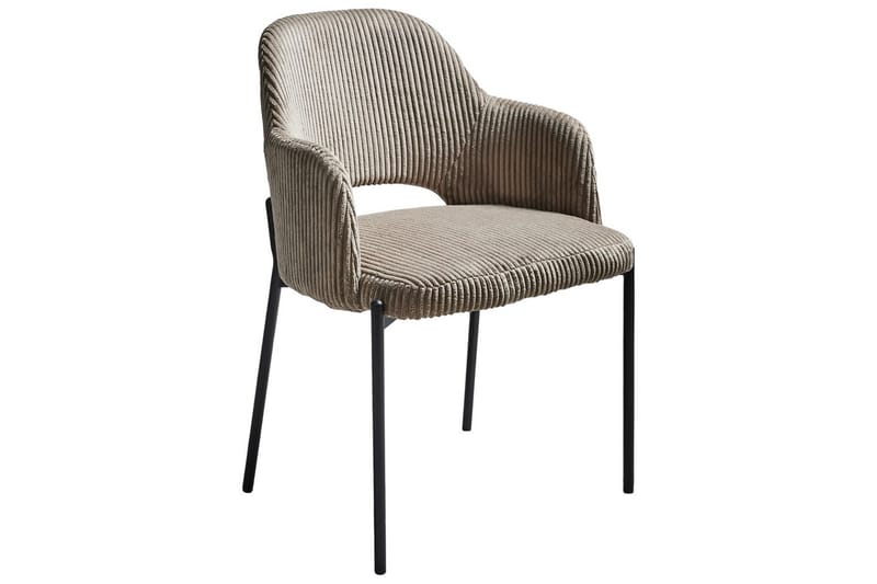 Setti, 2 ruokatuolia Raton - Beige, musta - Huonekalut - Tuoli & nojatuoli - Ruokapöydän tuolit