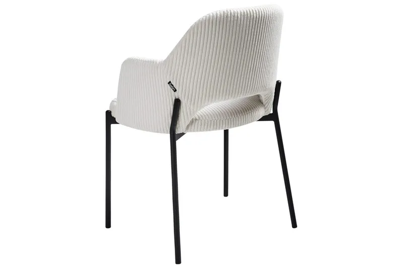 Setti, 2 ruokatuolia Raton - Valkoinen, Musta - Huonekalut - Tuoli & nojatuoli - Ruokapöydän tuolit