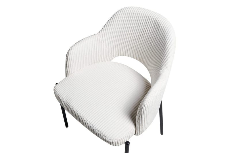 Setti, 2 ruokatuolia Raton - Valkoinen, Musta - Huonekalut - Tuoli & nojatuoli - Ruokapöydän tuolit