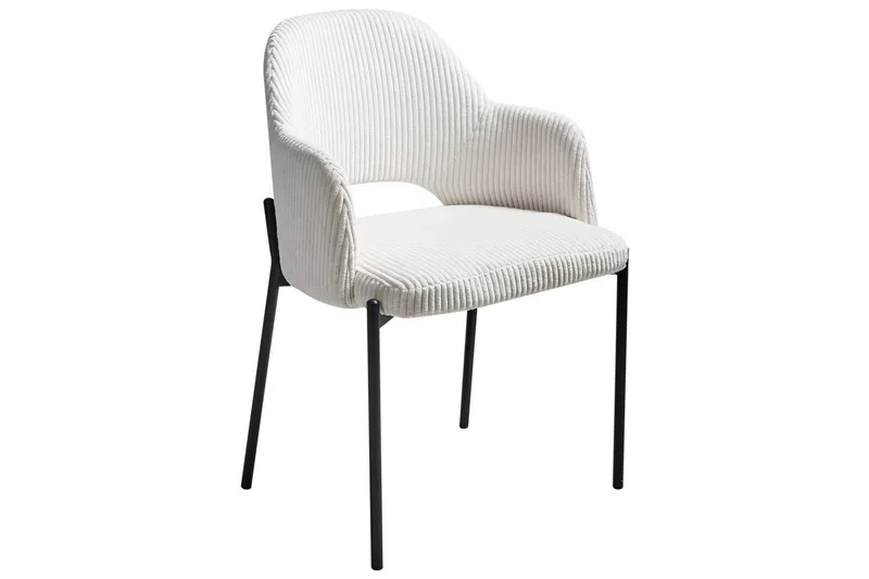 Setti, 2 ruokatuolia Raton - Valkoinen, Musta - Huonekalut - Tuoli & nojatuoli - Ruokapöydän tuolit