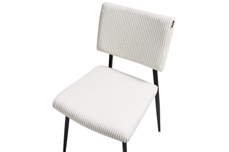 Setti, 2 ruokatuolia Sturgis - Valkoinen, Musta - Huonekalut - Tuoli & nojatuoli - Ruokapöydän tuolit