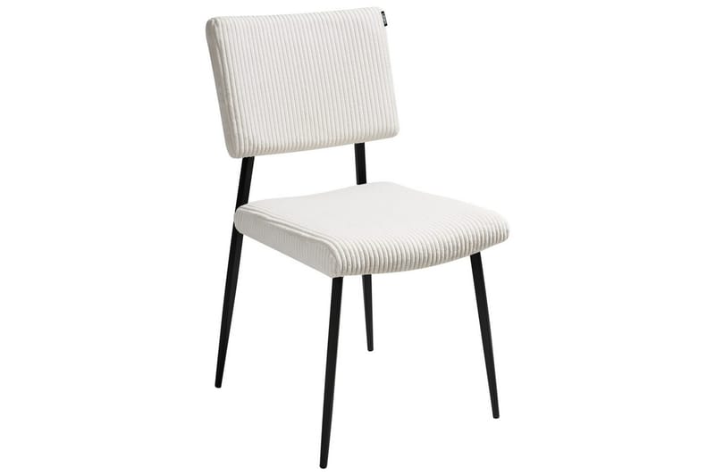 Setti, 2 ruokatuolia Sturgis - Valkoinen, Musta - Huonekalut - Tuoli & nojatuoli - Ruokapöydän tuolit