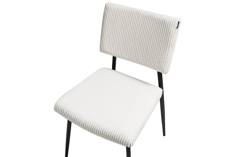 Setti, 2 ruokatuolia Sturgis - Valkoinen, Musta - Huonekalut - Tuoli & nojatuoli - Ruokapöydän tuolit