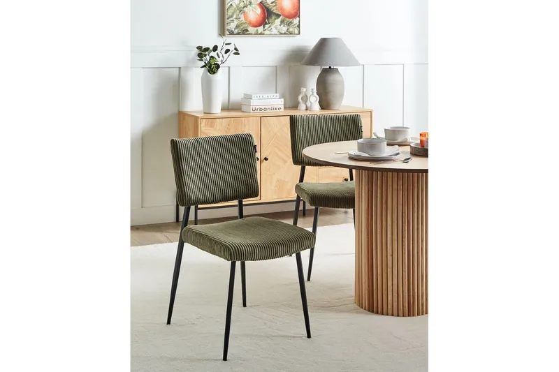 Setti, 2 ruokatuolia Sturgis - Vihreä, musta - Huonekalut - Tuoli & nojatuoli - Ruokapöydän tuolit