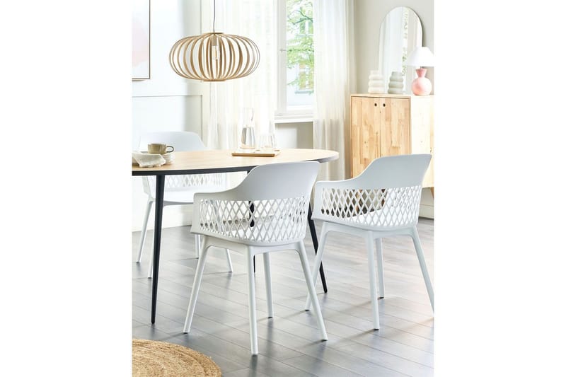 Setti kahdesta ruokatuolista Almira - Valkoinen - Huonekalut - Tuoli & nojatuoli - Ruokapöydän tuolit