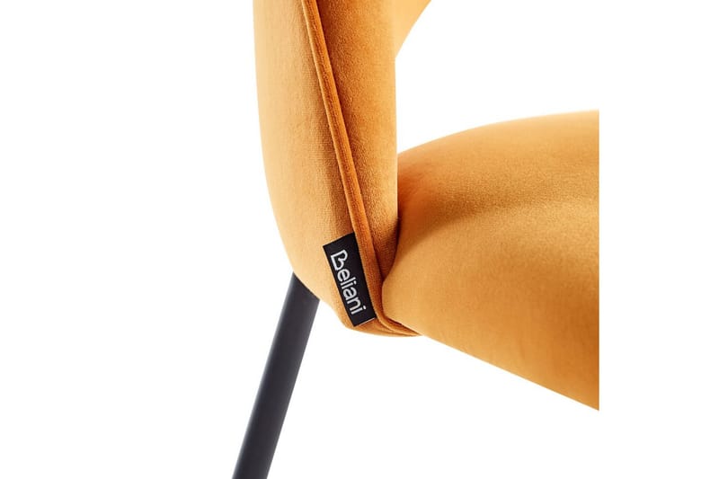 Setti kahdesta ruokatuolista Covelo - Oranssi, musta - Huonekalut - Tuoli & nojatuoli - Ruokapöydän tuolit