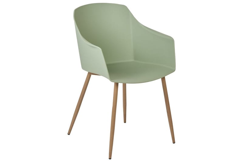 Setti kahdesta ruokatuolista Fonda ll - Vihreä, vaalea puu - Huonekalut - Tuoli & nojatuoli - Ruokapöydän tuolit