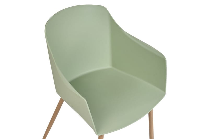 Setti kahdesta ruokatuolista Fonda ll - Vihreä, vaalea puu - Huonekalut - Tuoli & nojatuoli - Ruokapöydän tuolit