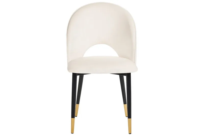 Setti kahdesta ruokatuolista Magalia - Beige, musta, kulta - Huonekalut - Tuoli & nojatuoli - Ruokapöydän tuolit