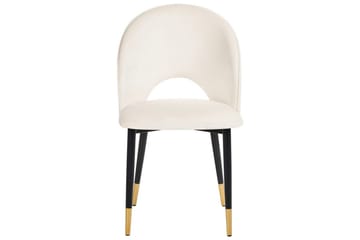 Setti kahdesta ruokatuolista Magalia - Beige, musta, kulta - Huonekalut - Tuoli & nojatuoli - Ruokapöydän tuolit