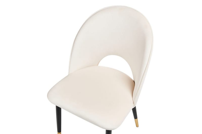 Setti kahdesta ruokatuolista Magalia - Beige, musta, kulta - Huonekalut - Tuoli & nojatuoli - Ruokapöydän tuolit