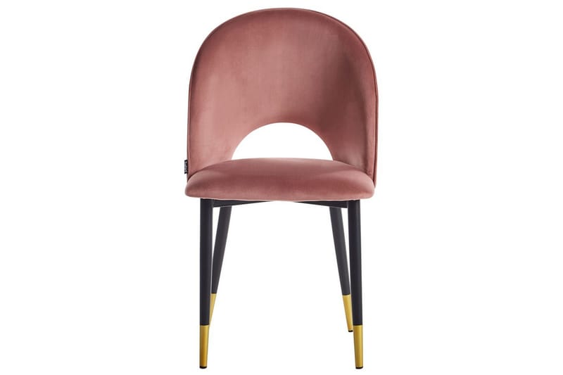 Setti kahdesta ruokatuolista Magalia - Rosa, Musta, Kulta - Huonekalut - Tuoli & nojatuoli - Ruokapöydän tuolit