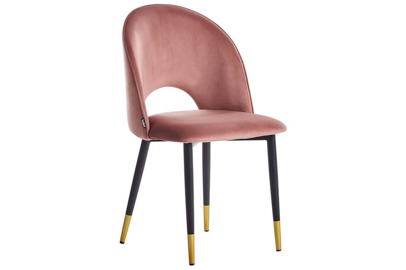 Setti kahdesta ruokatuolista Magalia - Rosa, Musta, Kulta - Huonekalut - Tuoli & nojatuoli - Ruokapöydän tuolit