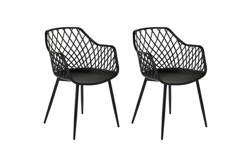 Setti kahdesta ruokatuolista Nashua ll, Musta