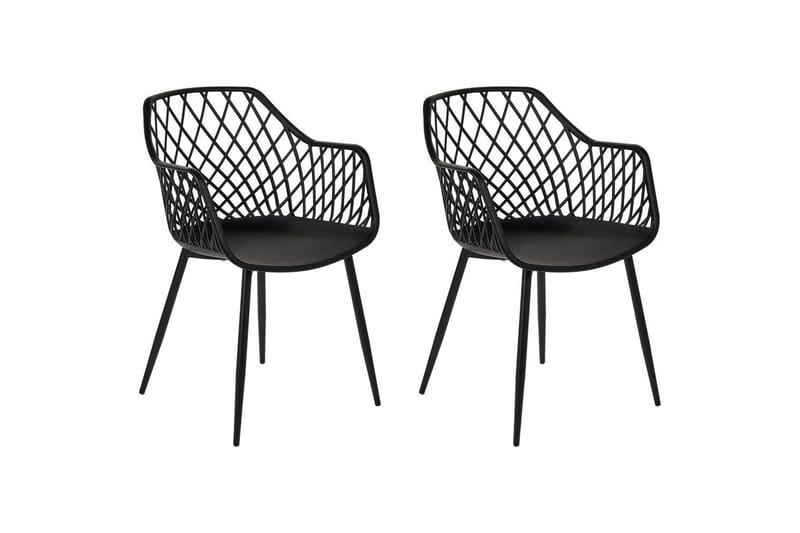 Setti kahdesta ruokatuolista Nashua ll, Musta