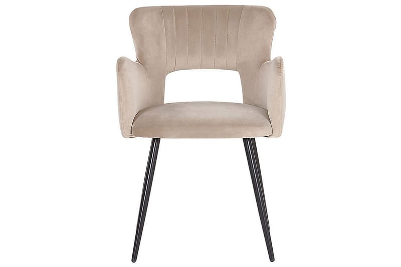 Setti kahdesta ruokatuolista Sanilac - Beige, musta, taupe - Huonekalut - Tuoli & nojatuoli - Ruokapöydän tuolit