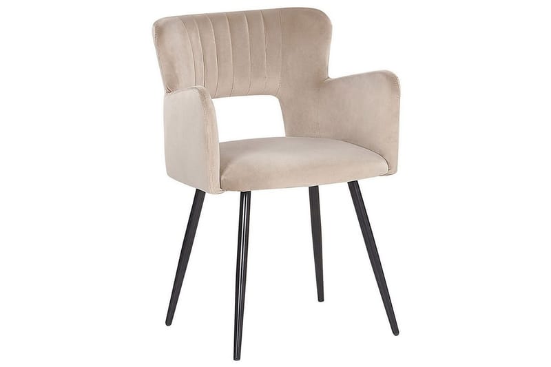 Setti kahdesta ruokatuolista Sanilac - Beige, musta, taupe - Huonekalut - Tuoli & nojatuoli - Ruokapöydän tuolit