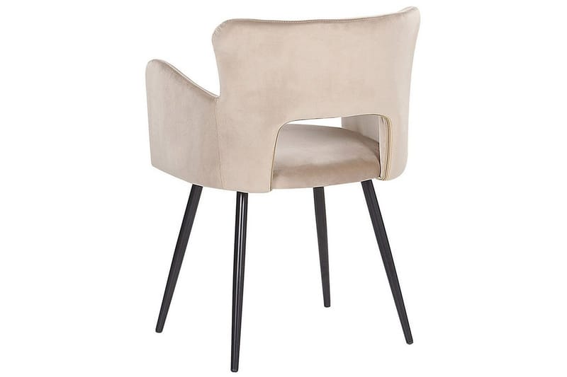 Setti kahdesta ruokatuolista Sanilac - Beige, musta, taupe - Huonekalut - Tuoli & nojatuoli - Ruokapöydän tuolit