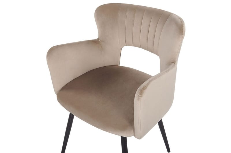 Setti kahdesta ruokatuolista Sanilac - Beige, musta, taupe - Huonekalut - Tuoli & nojatuoli - Ruokapöydän tuolit