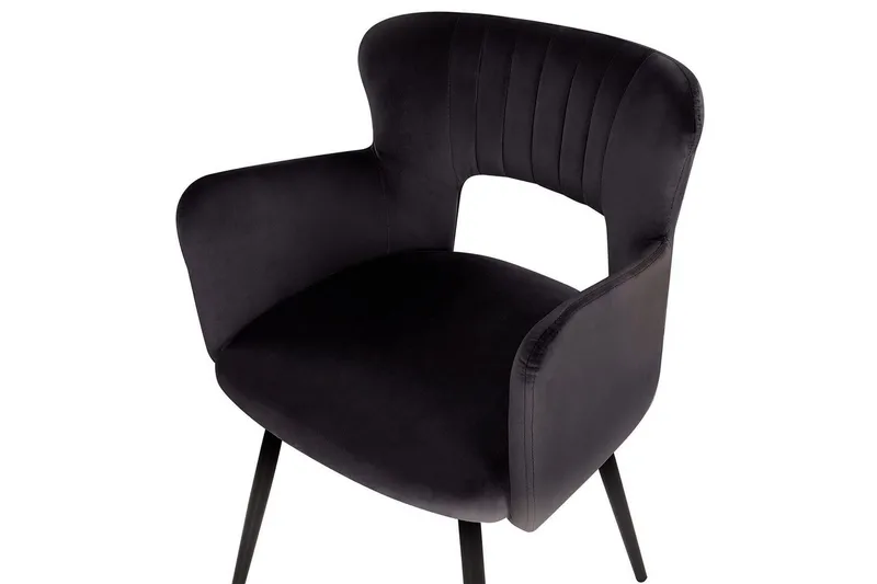 Setti kahdesta ruokatuolista Sanilac - Musta - Huonekalut - Tuoli & nojatuoli - Ruokapöydän tuolit